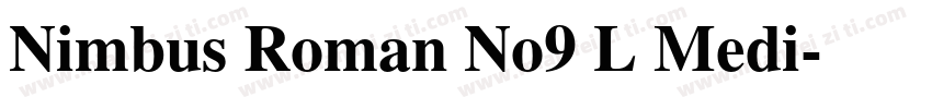 Nimbus Roman No9 L Medi字体转换